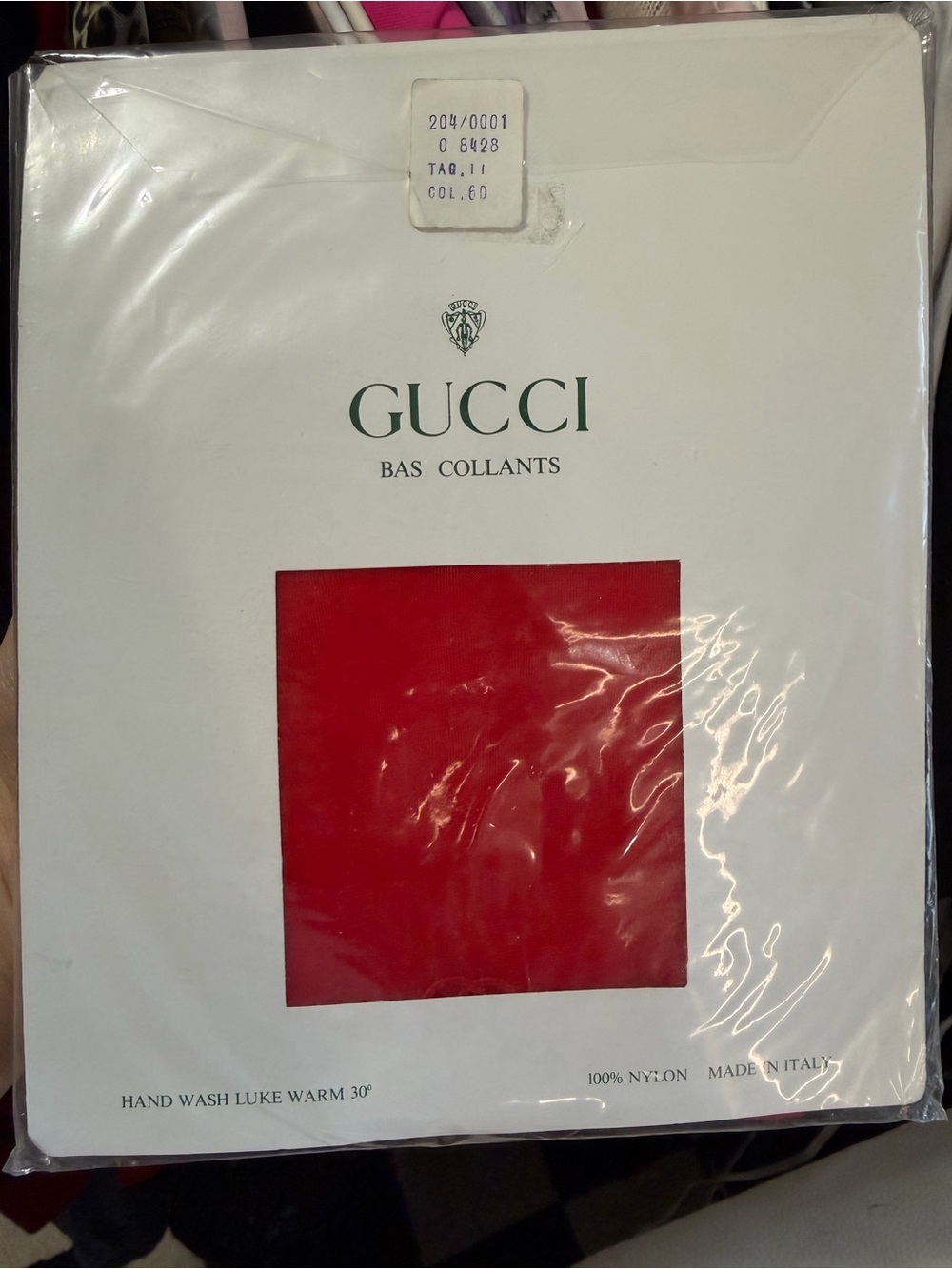 Vintage Gucci Red Sheer thighs